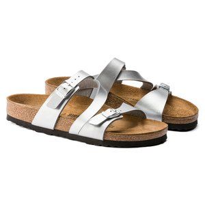 Birkenstock Salina - Silver leather - Size 37 Regular